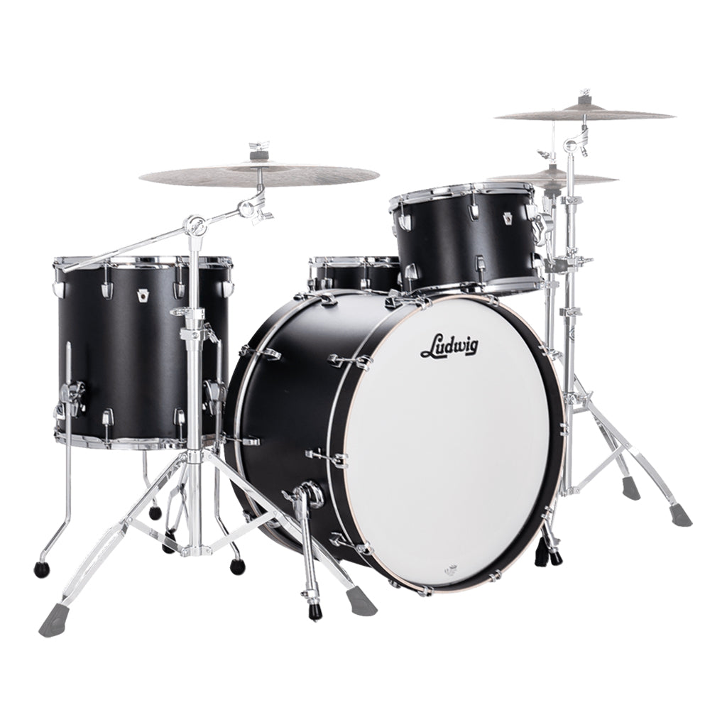 Ludwig Neusonic 24" Pro Beat 4-Piece Shell Pack - Black Velvet