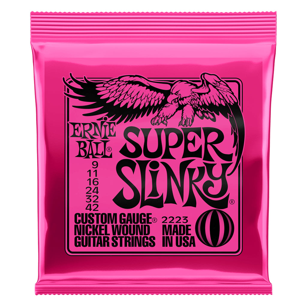 Ernie Ball E2223 Super Slinky 9-42 Guitar Strings Guitar Strings P02223