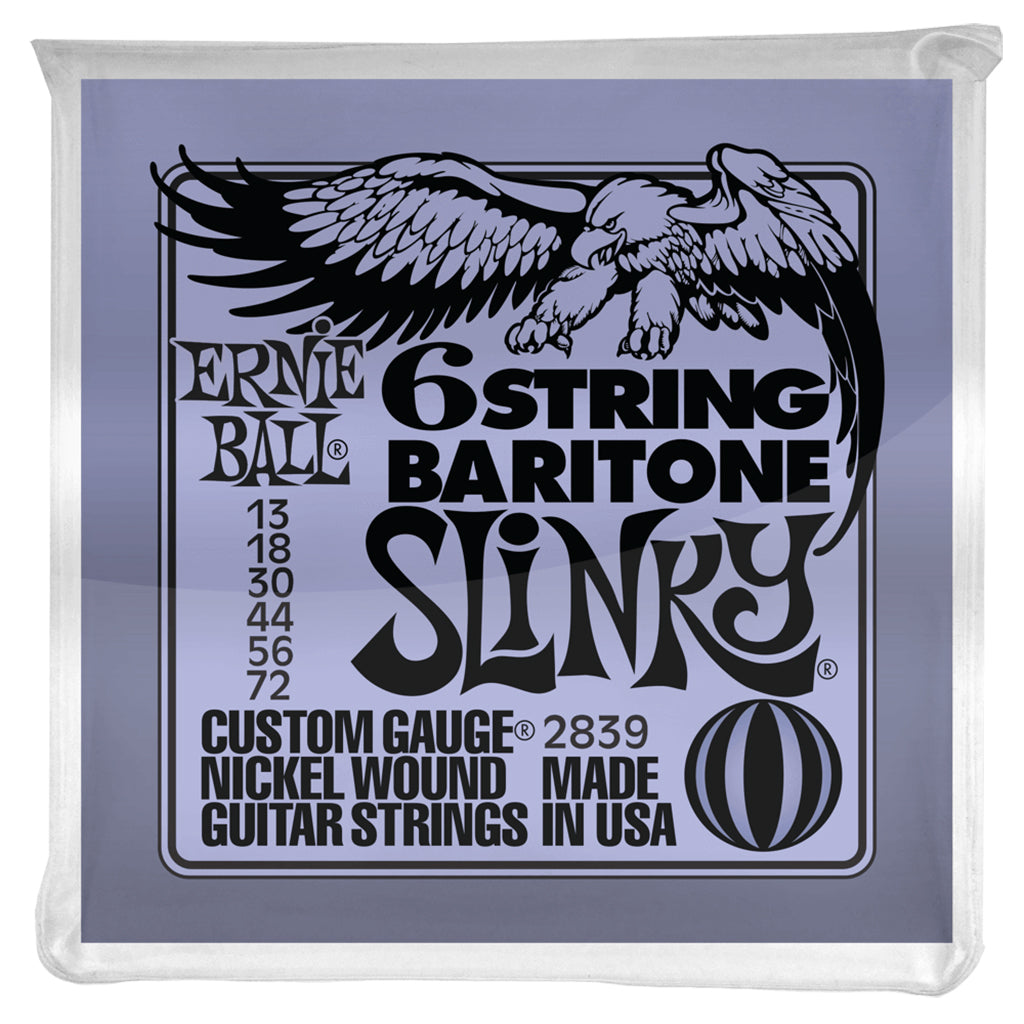 Ernie Ball E2839 Baritone 6-String 13 72 Guitar Strings Guitar Strings P02839