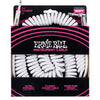 Ernie Ball Coiled Straight/Angle Instrument Cable - White - 30ft