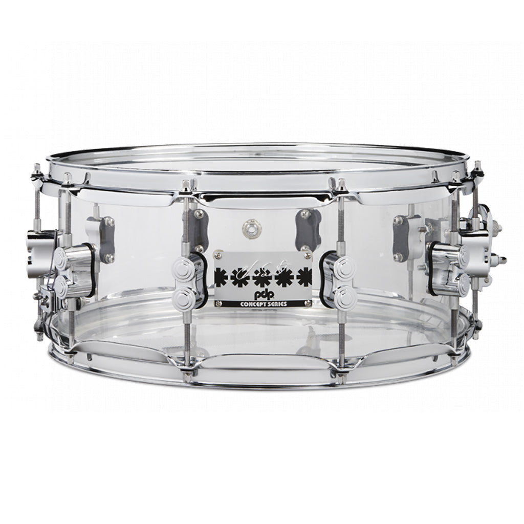 PDP - Chad Smith 14"x6" Acrylic Signature - Snare Drum