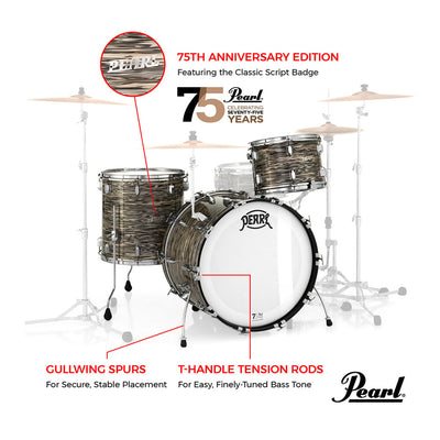 Pearl 75th Anniversary President Series Deluxe 20" 3-Piece Shell Pack Lauan - Desert Ripple
