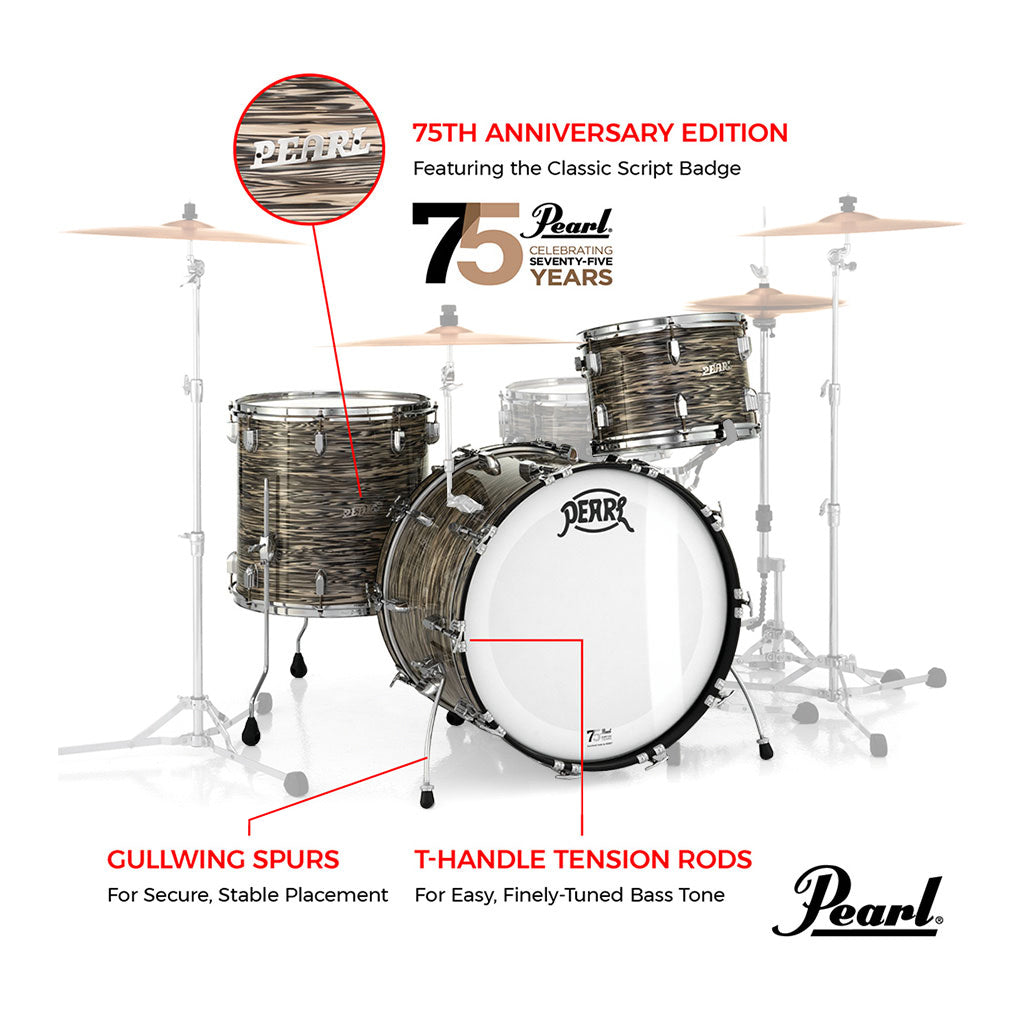 Pearl 75th Anniversary President Series Deluxe 22" 3-Piece Shell Pack Lauan - Desert Ripple