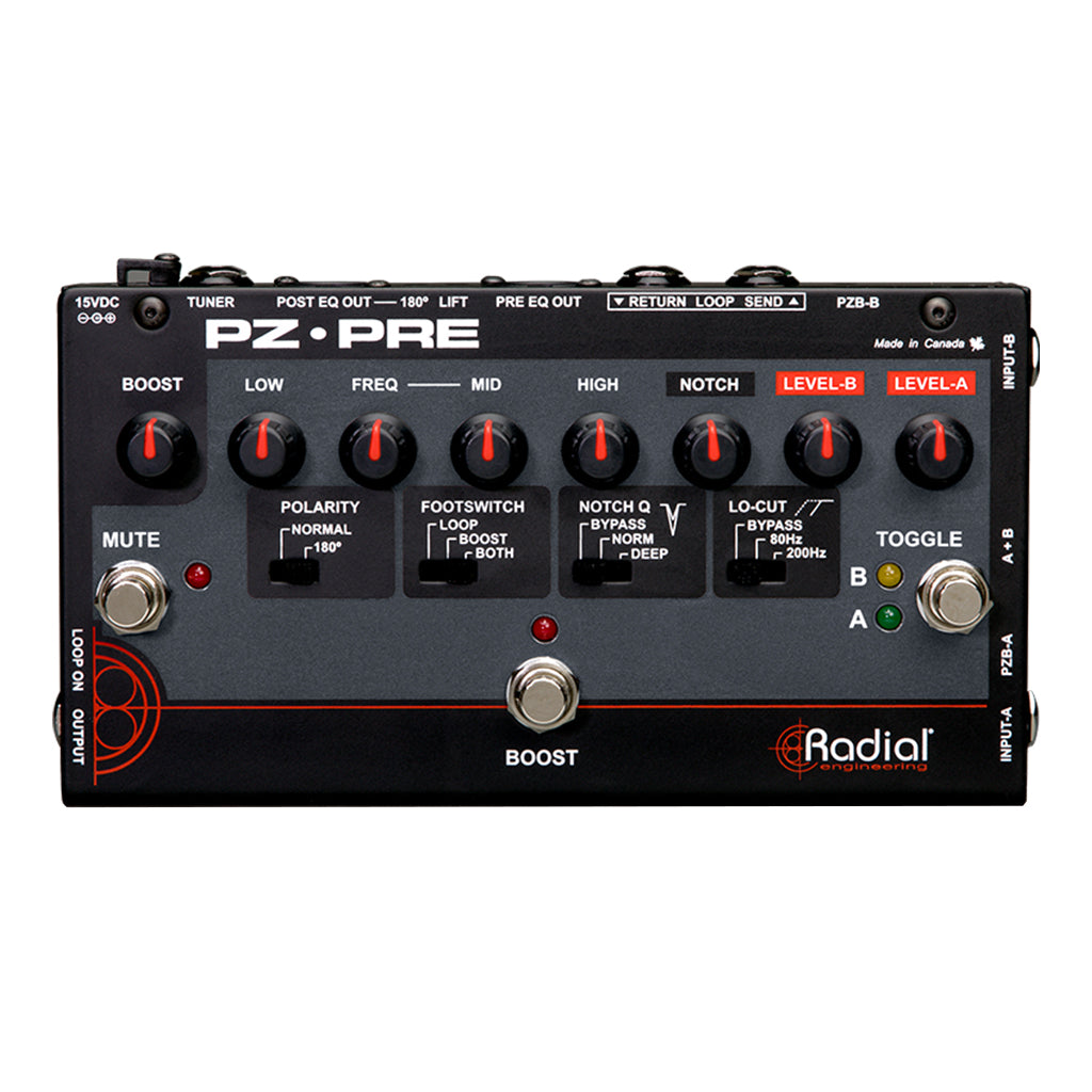 Radial PZ PRE Acoustic Instrument Preamp