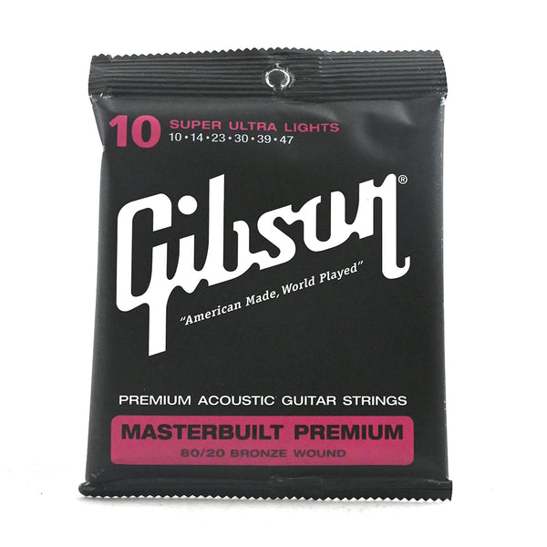 Gibson Masterbuilt Acoustic Strings 80 20 Bronze 10 47