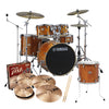 Yamaha - Stage Custom Birch - Euro Drum Kit Pack - Honey Amber