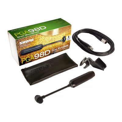 Shure PGA98D Cardioid Condenser Instrument Microphone + XLR Cable