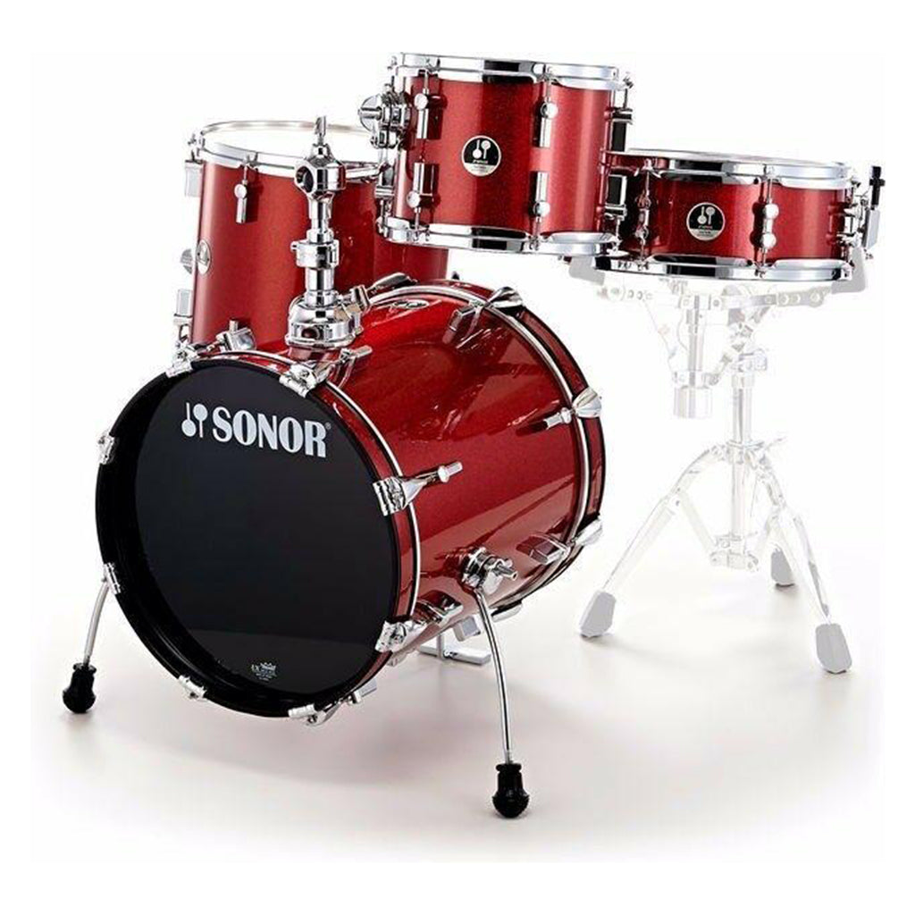 Sonor - Safari SE - 4-Piece Shell Pack, Red Galaxy Sparkle