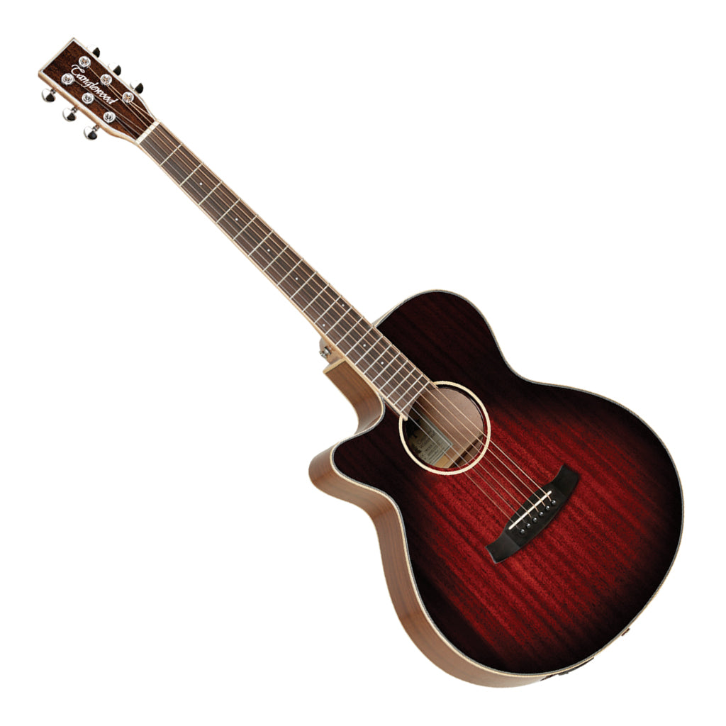 Tanglewood Winterleaf Superfolk C E Left Handed Antique Vintage Burst Gloss