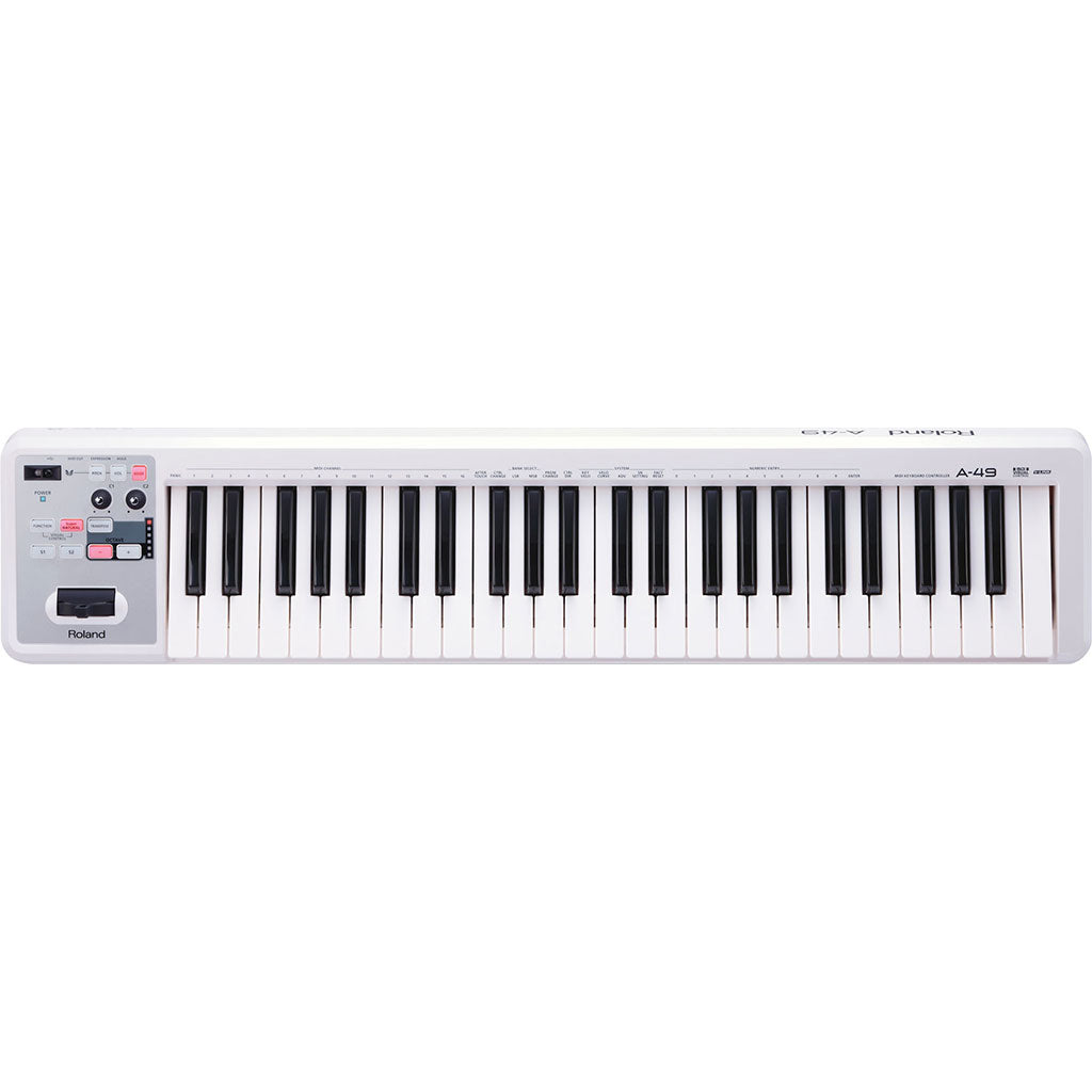 Roland A49WH MIDI Keyboard Controller Pearl White