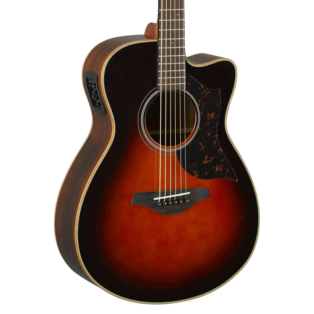 Yamaha AC1R Acoustic Guitar with Cutaway Brown Sunburst
