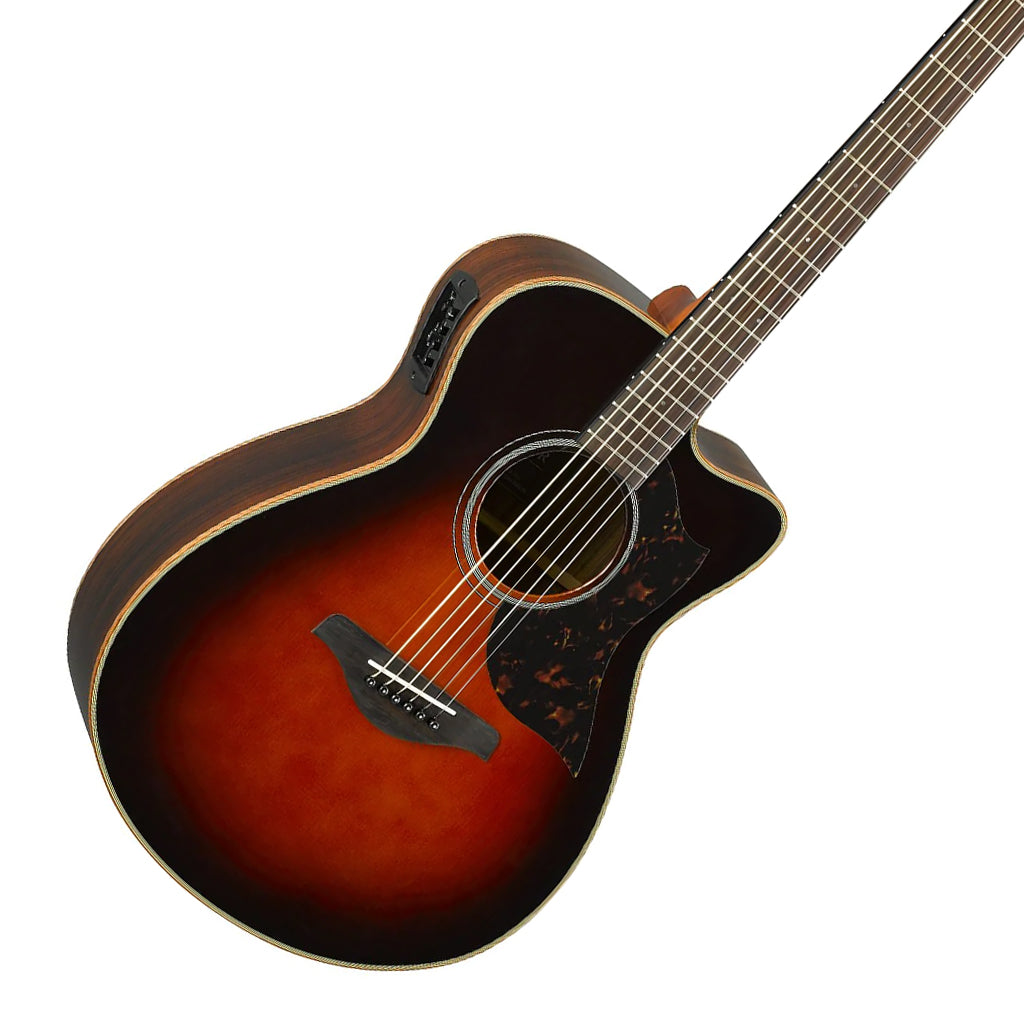 Yamaha AC1R Acoustic Guitar with Cutaway Brown Sunburst