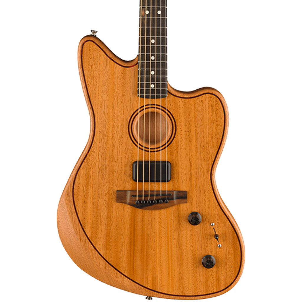 Fender American Acoustasonic Jazzmaster All Mahogany Ebony Fingerboard Natural