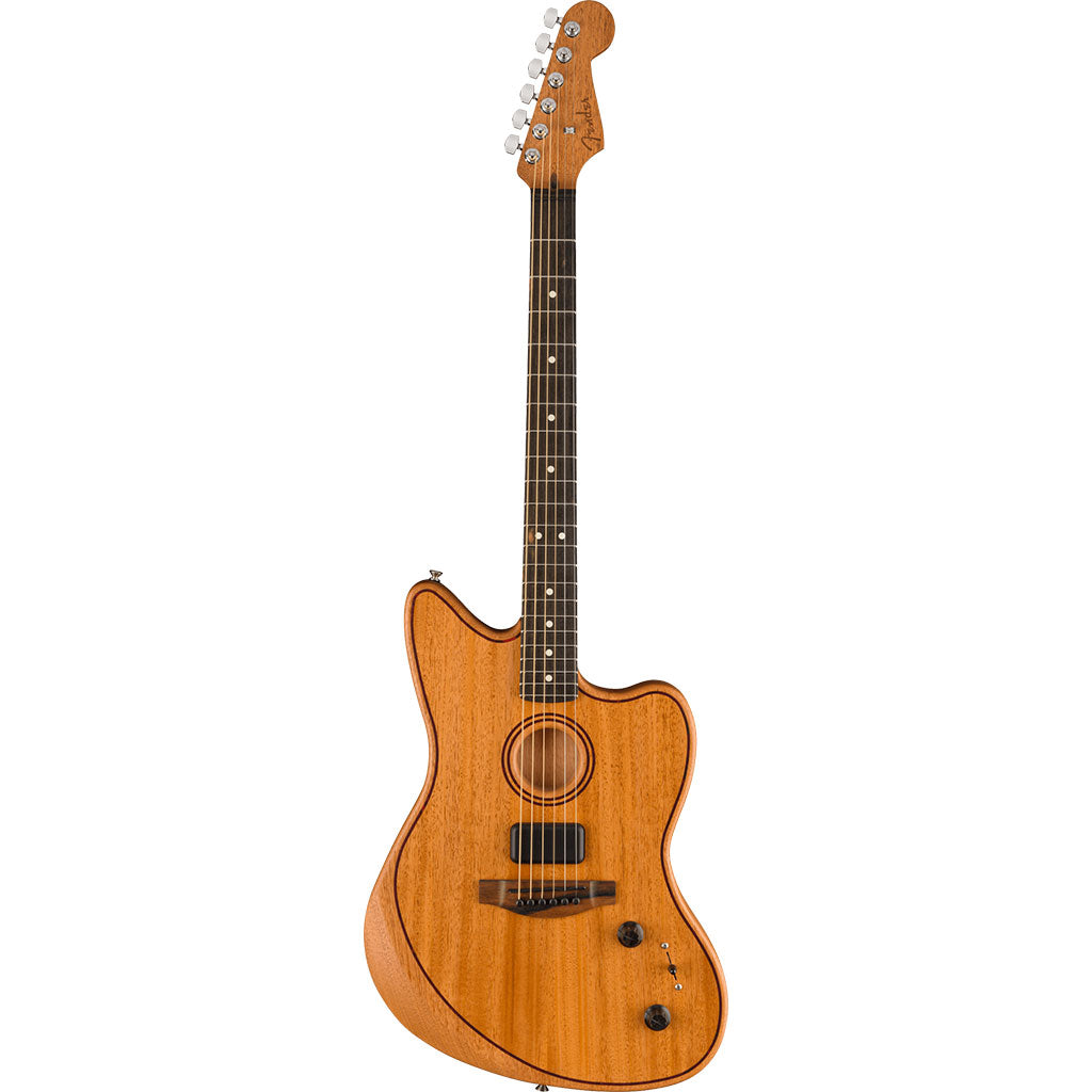 Fender American Acoustasonic Jazzmaster All Mahogany Ebony Fingerboard Natural