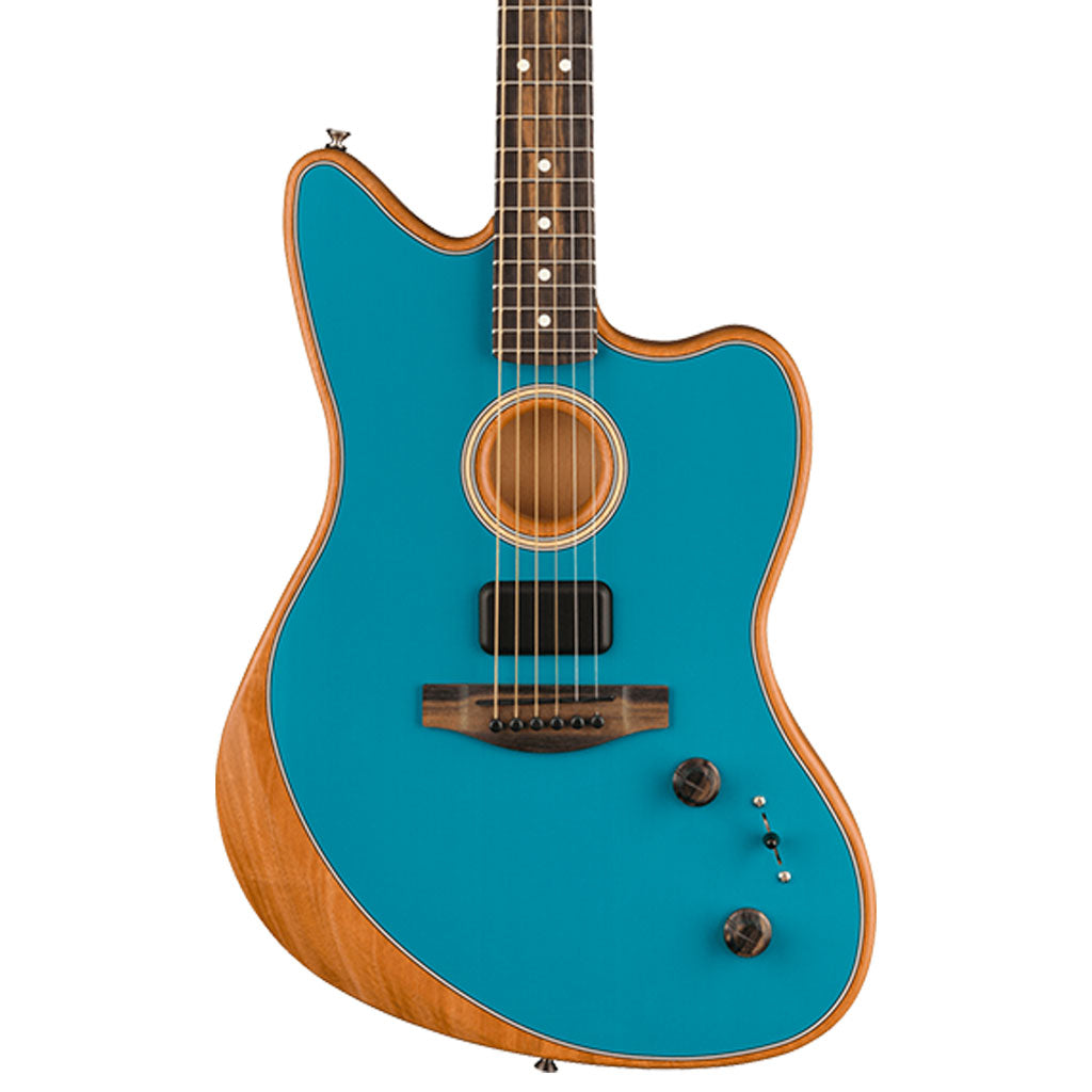 Fender American Acoustasonic Jazzmaster, Ocean Turquoise, Ebony Fingerboard