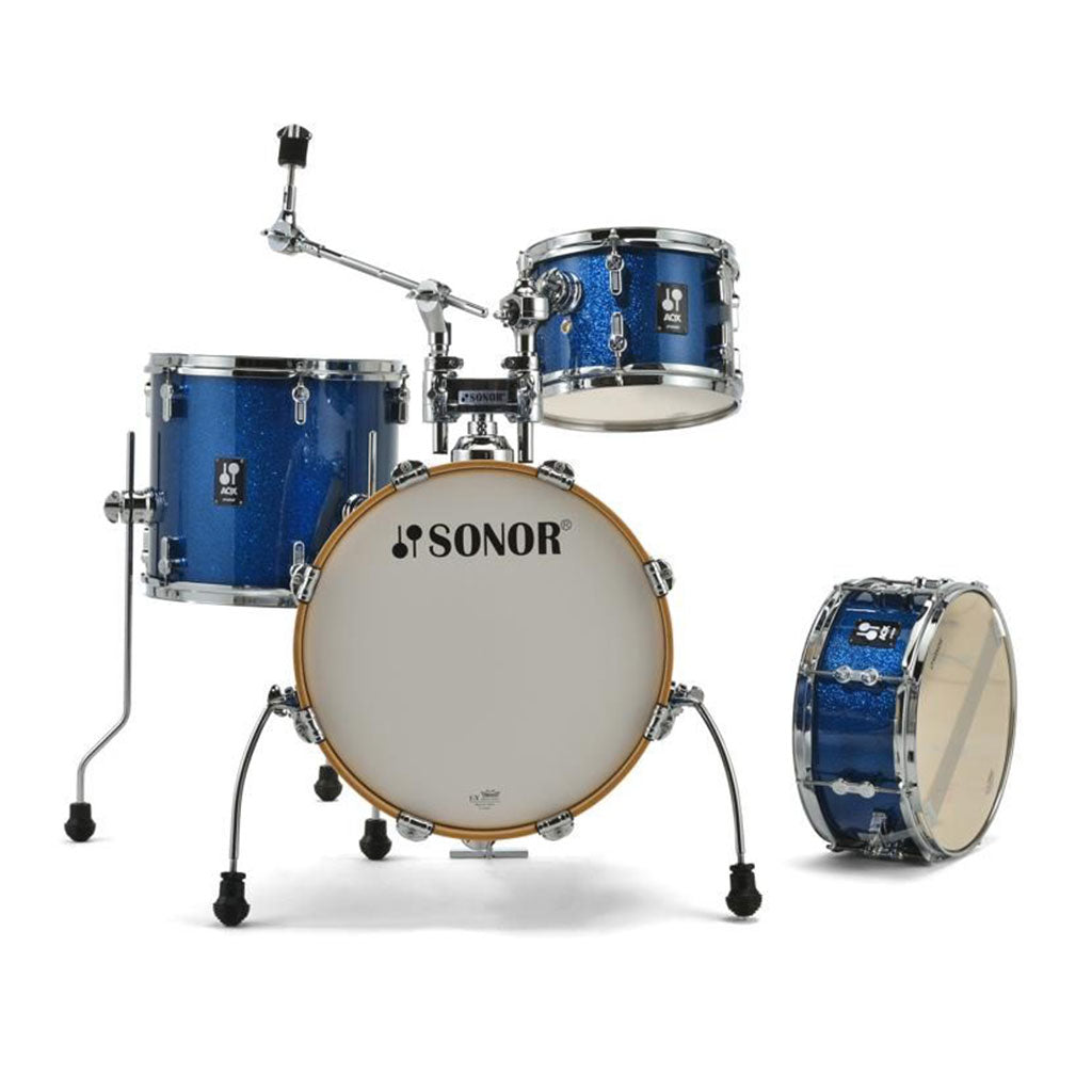 Sonor - AQX Series Jungle Drum Set - Blue Ocean Sparkle