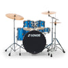 Sonor - AQX Series Stage 5-Piece Kit with 1000 Series Hardware Set & Cymbals - Blue Ocean Sparkle