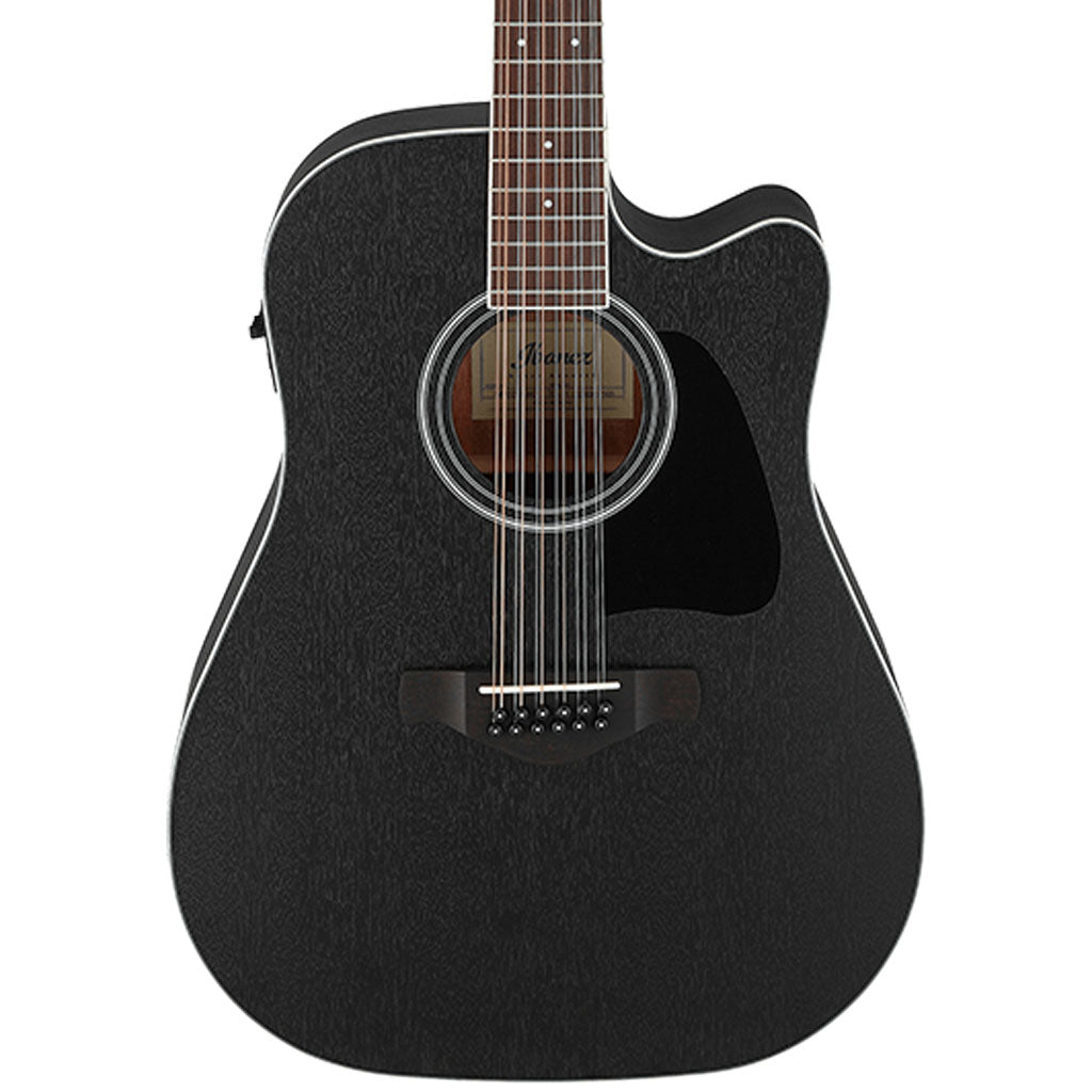 Ibanez - AW8412CE 12 String Acoustic Guitar - Weathered Black