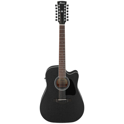 Ibanez - AW8412CE 12 String Acoustic Guitar - Weathered Black