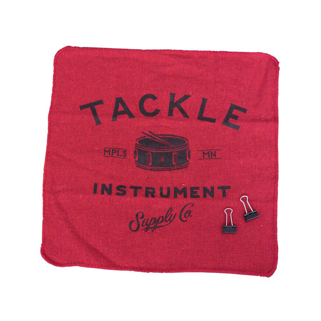 Tackle - Shop Rag Tone Dampener - Red with clips