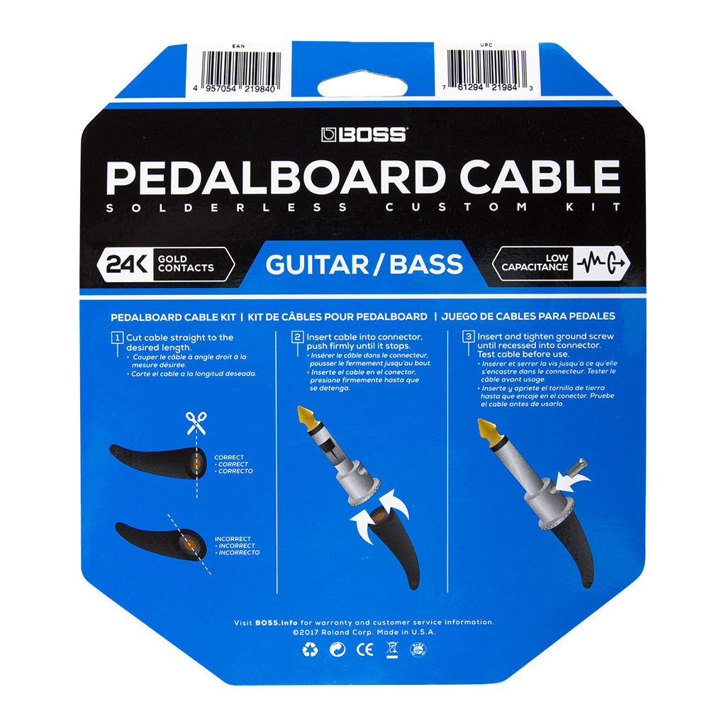 BOSS Pedalboard Cable Kit 12