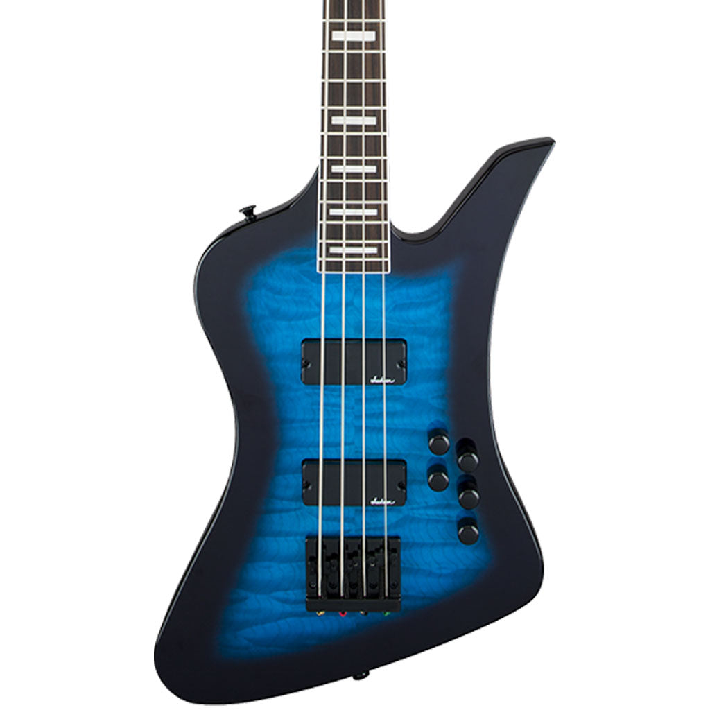 Jackson JS Series JS3 Kelly Bird - Transparent Blue Burst