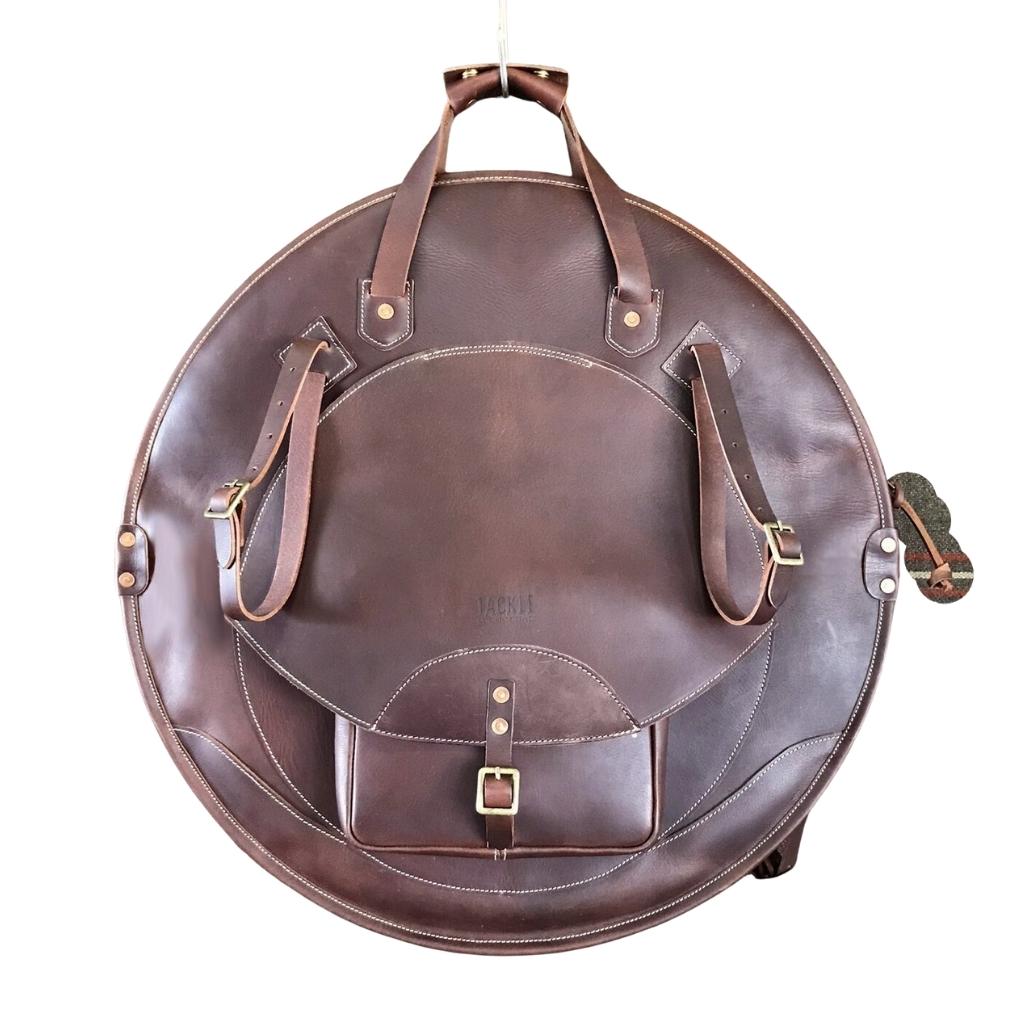 Tackle - 22" Leather Cymbal Bag - Brown