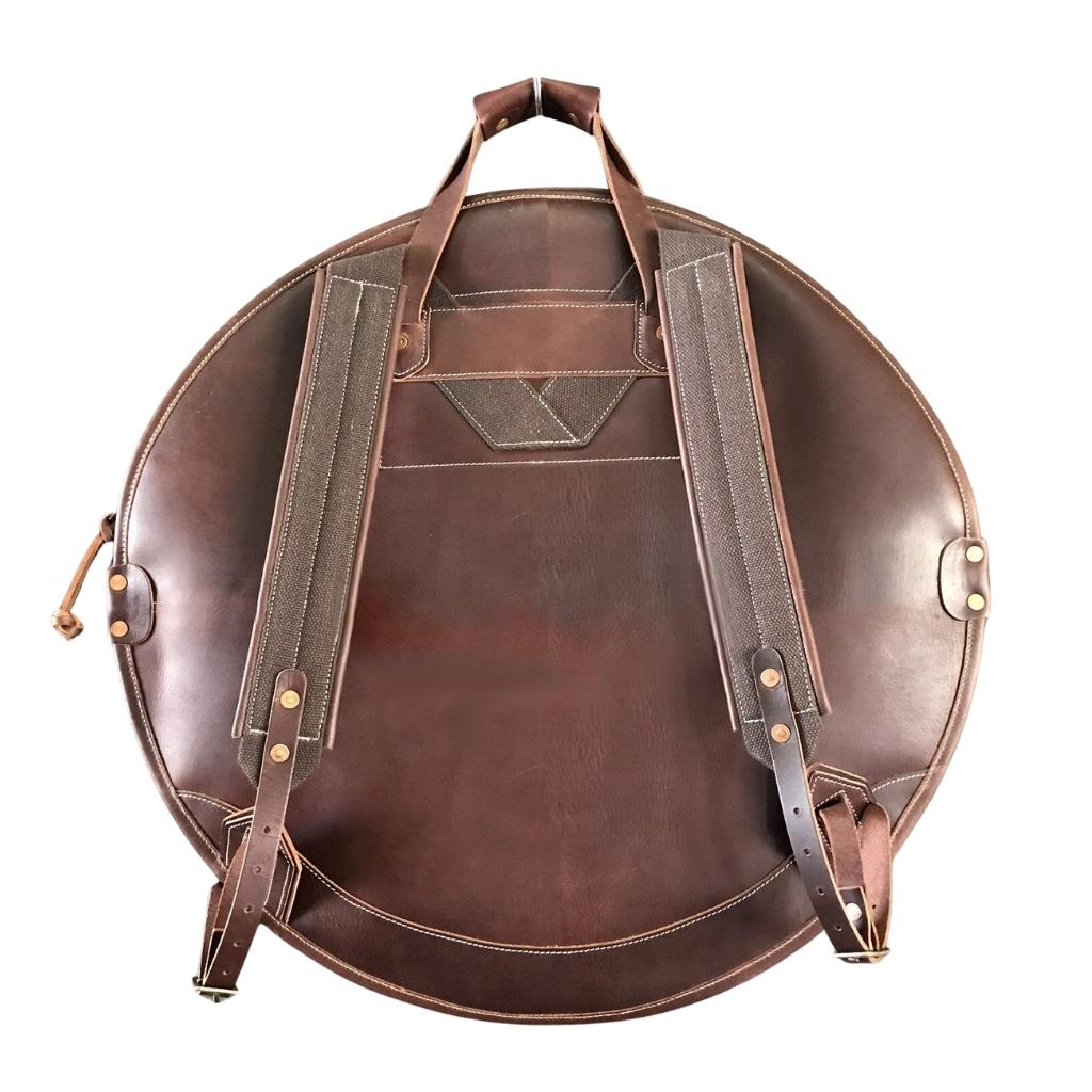 Tackle - 22" Leather Cymbal Bag - Brown