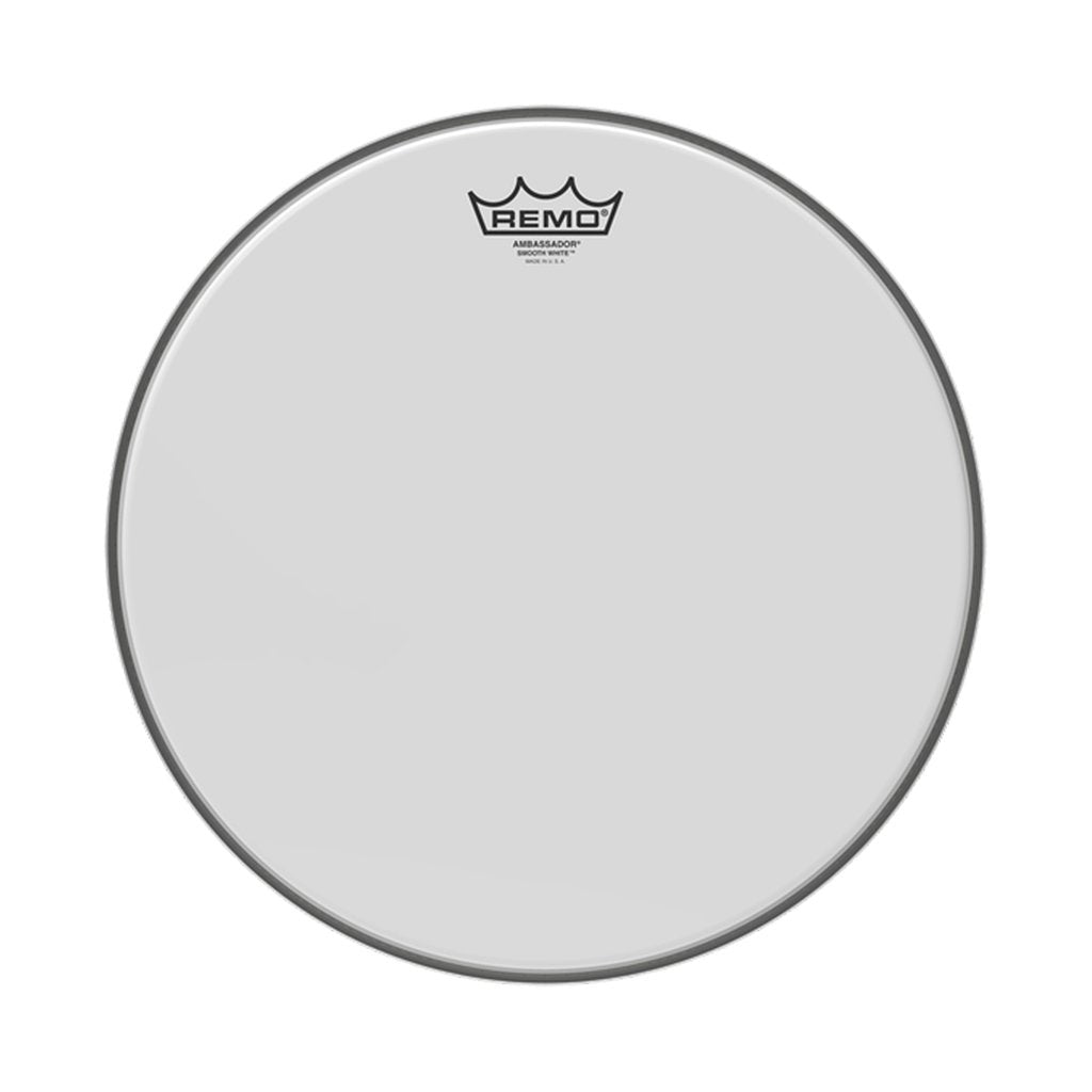 Remo - 18" Ambassador Smooth White - BD
