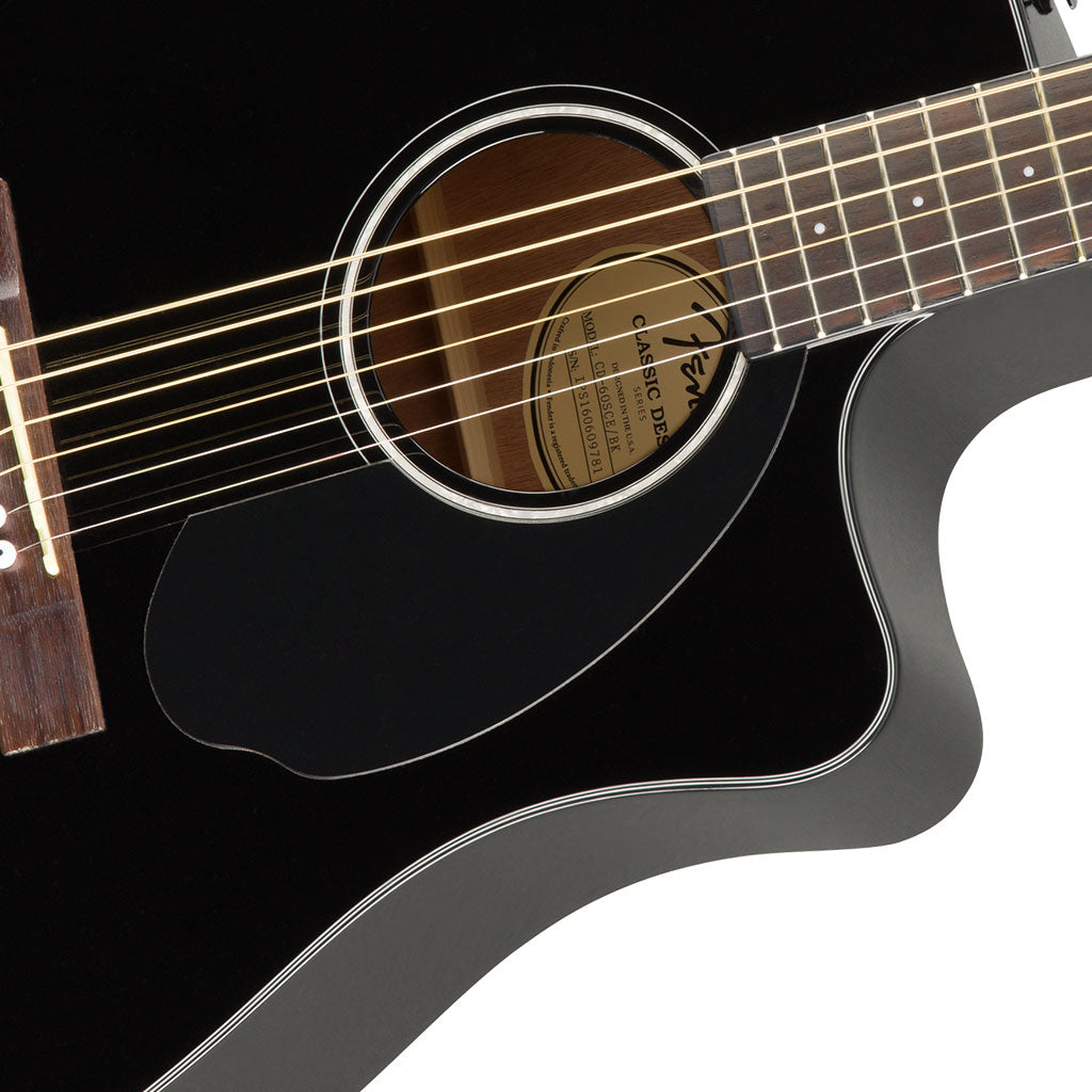 Fender CD 60SCE Dreadnought Black