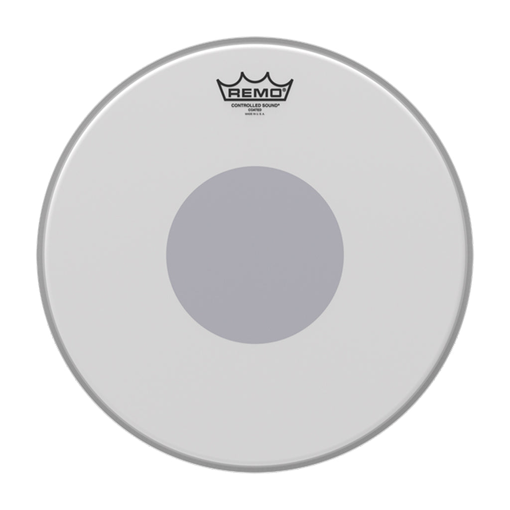 Remo 14" Control Sound Coated Batter - Black Dot-Sky Music