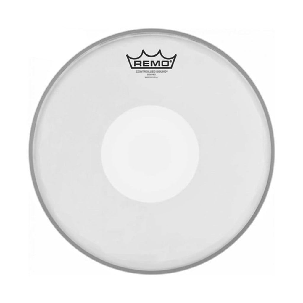 Remo - 13" Controlled Sound - Coated with Bottom White Dot