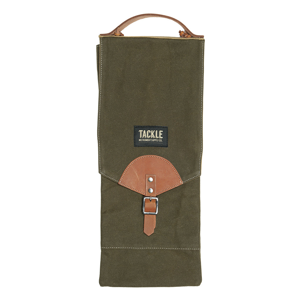 Tackle Compact Waxed Canvas Stick Bag - Forest Green