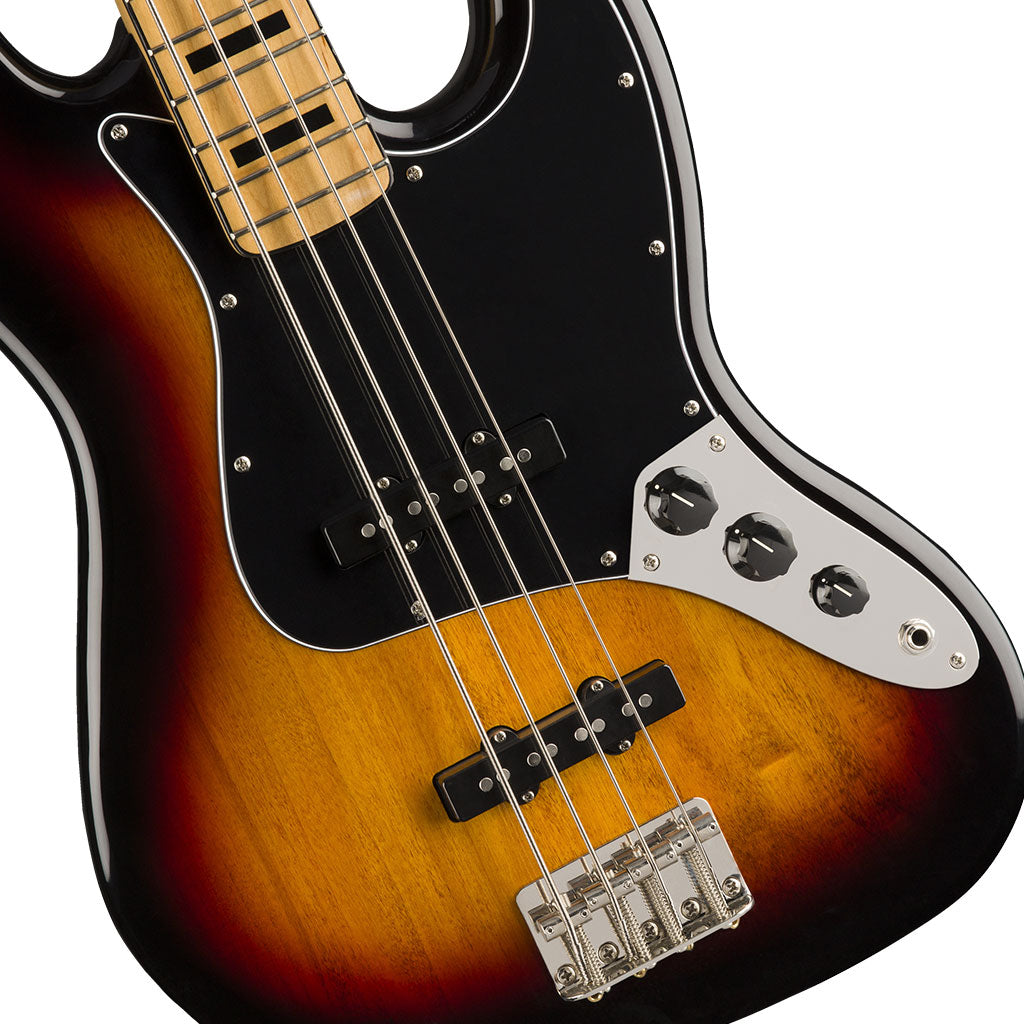 Squier Classic Vibe 70's Jazz Bass - 3 Tone Sunburst - Maple Neck