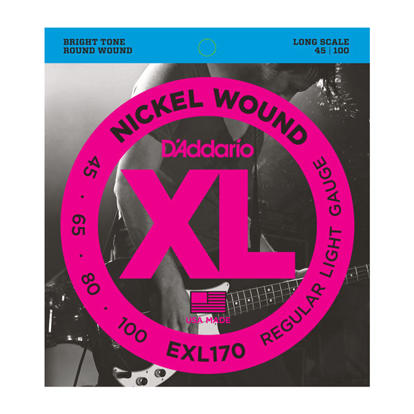 D'Addario EXL170 Nickel Wound 45-100-Sky Music