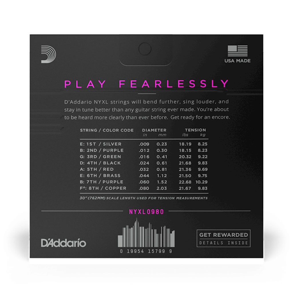 D'addario - NYXL0980 - NYXL 09-80 Strings