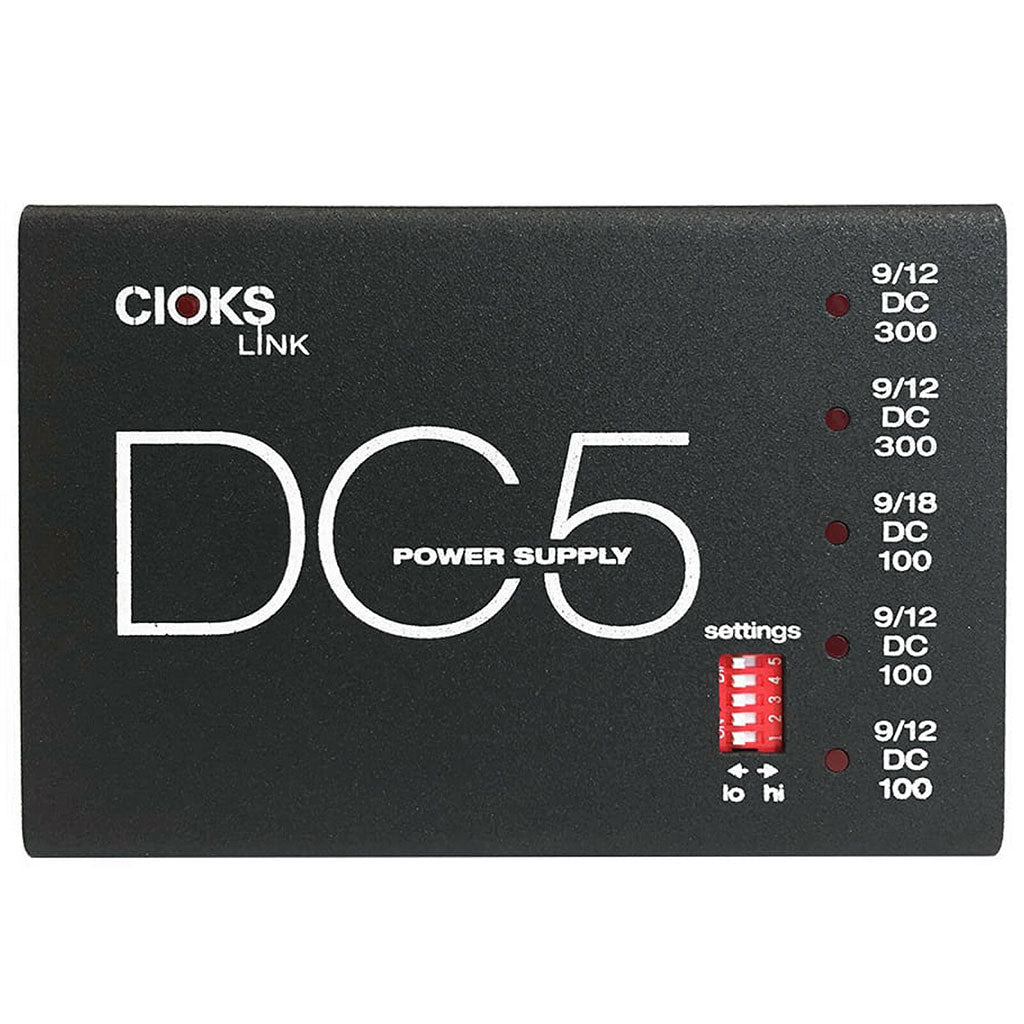 Cioks DC5 LINK - 5 Isolated Outlets, 9, 12 & 18V DC