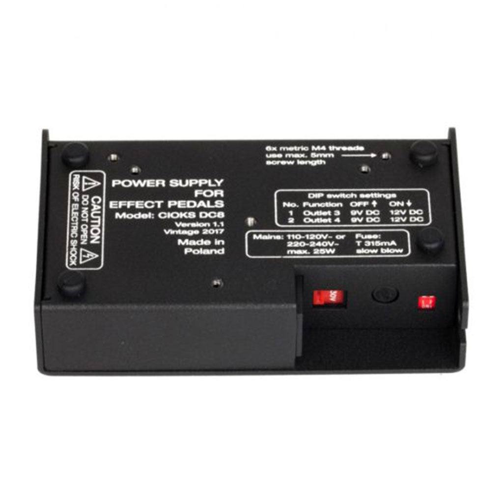 Cioks DC8 - 8 Outlets In 6 Isolated Sections, 9 & 12V DC