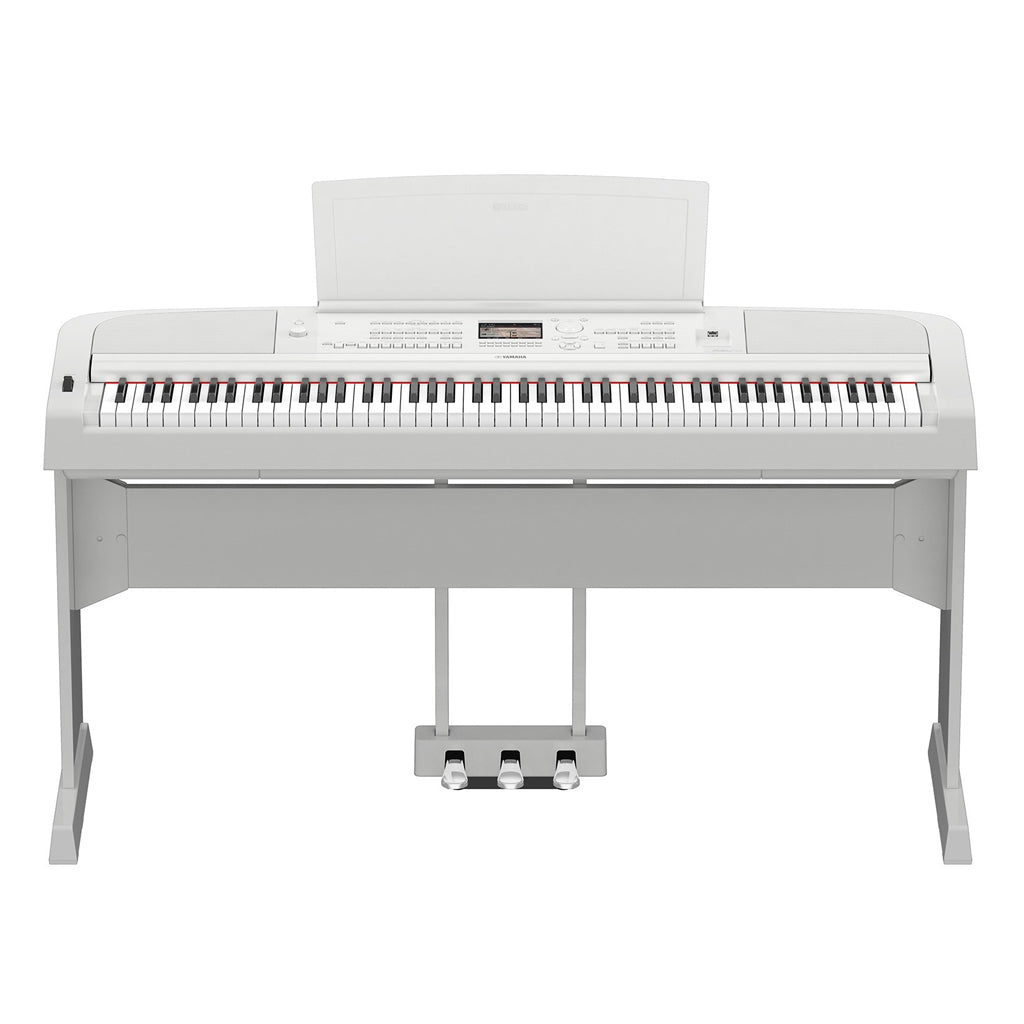 Yamaha DGX 670WH Portable Grand Piano Bundle