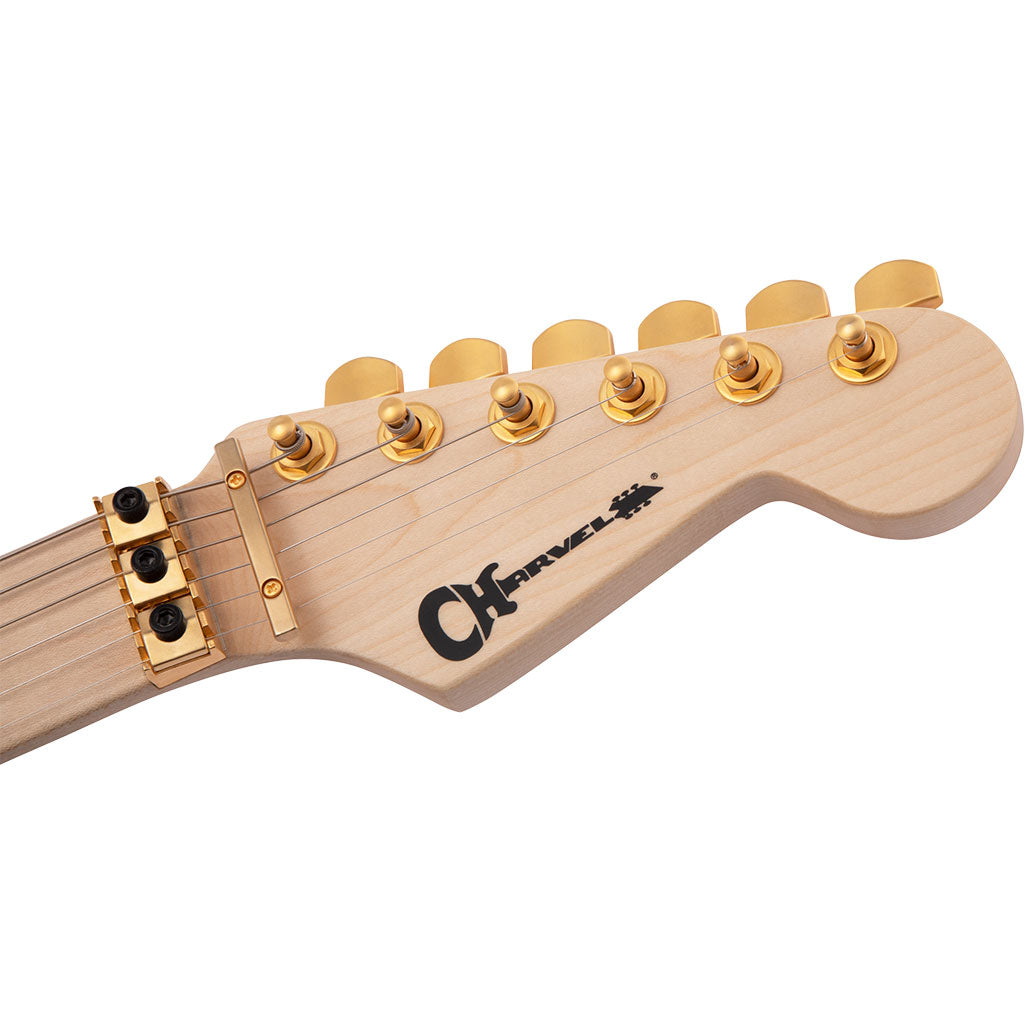 Charvel Pro-Mod DK24 HH FR M Mahogany with Quilt Maple - Dark Amber