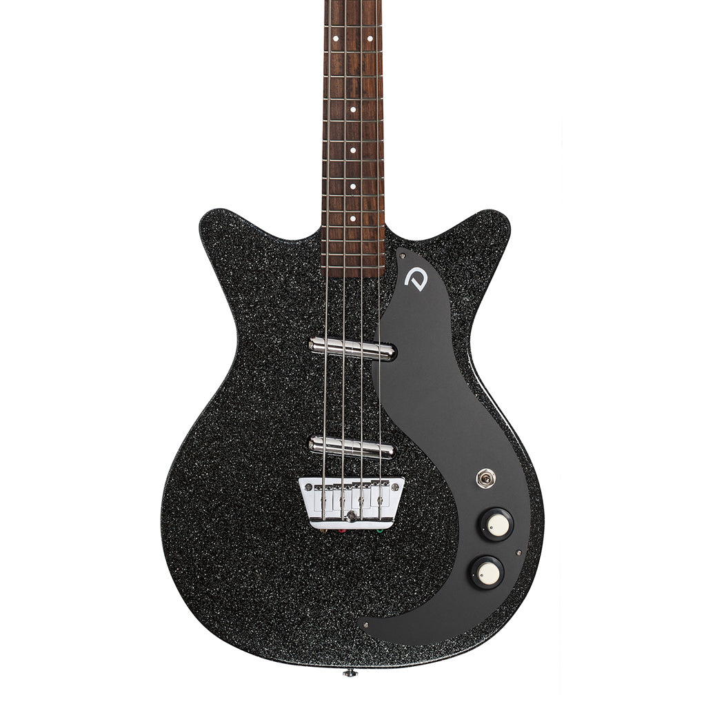Danelectro '59 Short Scale Bass Guitar - Black Metal Flake