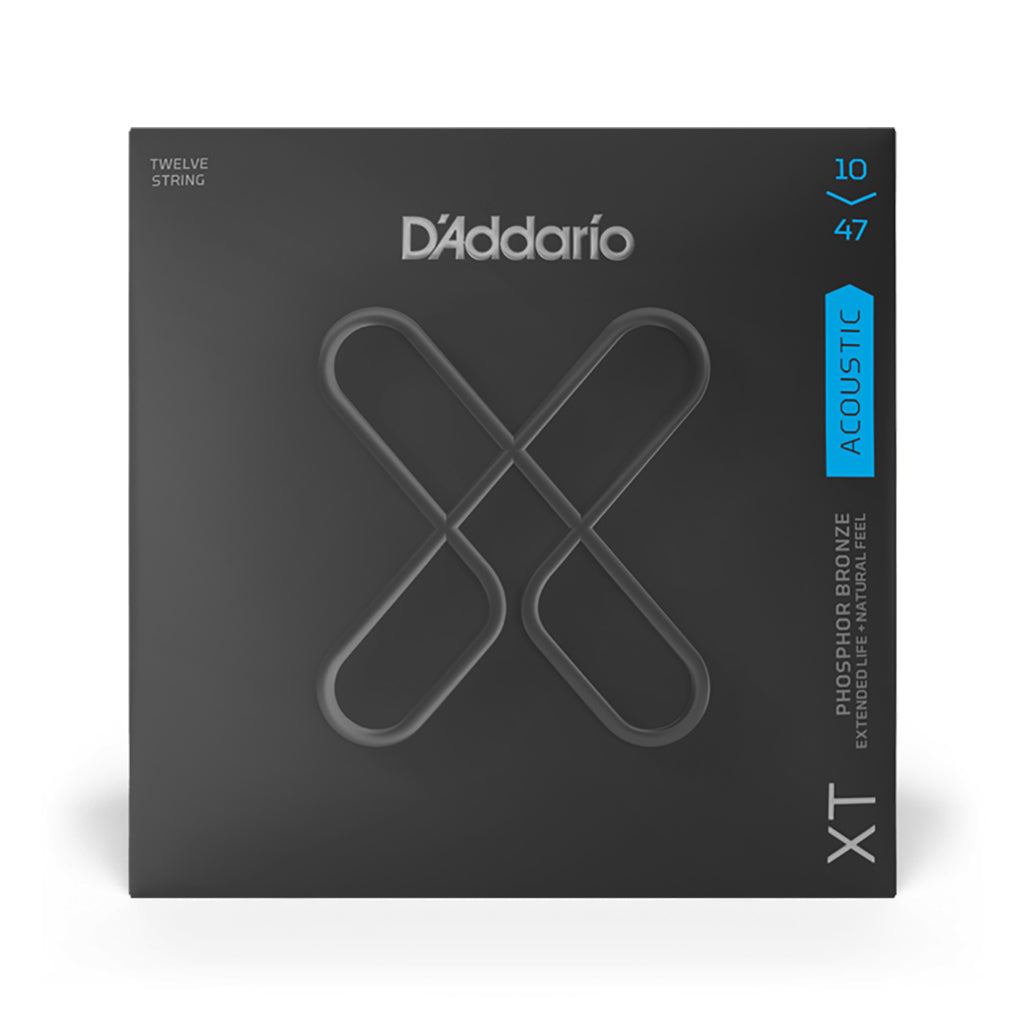 Daddario XTAPB1047-12 - XT Acoustic Phosphor Bronze 12 String 10-47 Guitar StringsDaddario XTAPB1047-12 - XT Acoustic Phosphor Bronze 12 String 10-47 Guitar Strings