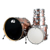 DW - Collector's Series - 5 Piece Shell Pack w/ Chrome Hardware, Rose Copper