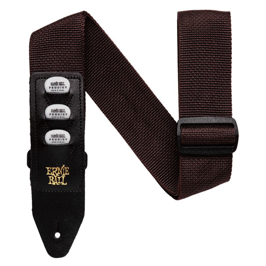 Ernie Ball Pickholder Strap - Brown