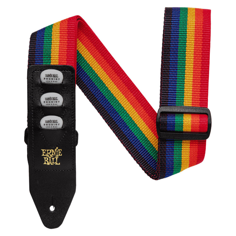 Ernie Ball E4188 Pickholder Strap Rainbow Accessories P04188