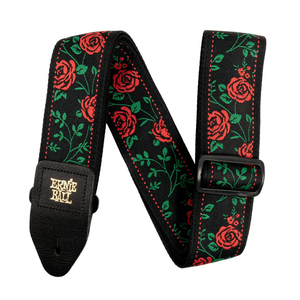 Ernie Ball Jacquard Strap Red Spanish Rose