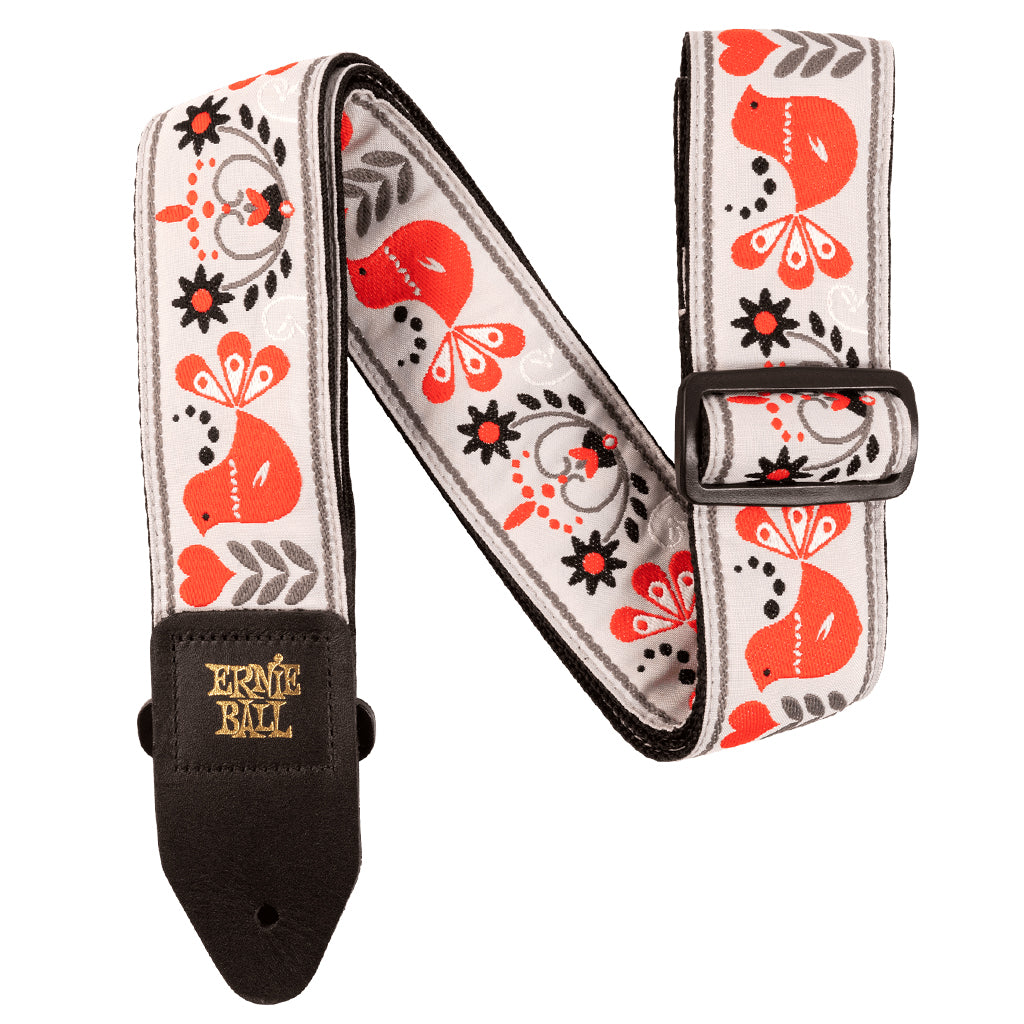 Ernie Ball Jaquard Strap Red Bird Winter