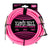 Ernie Ball E6078 - Braided Instrument Cable 10' S/A - Neon Pink