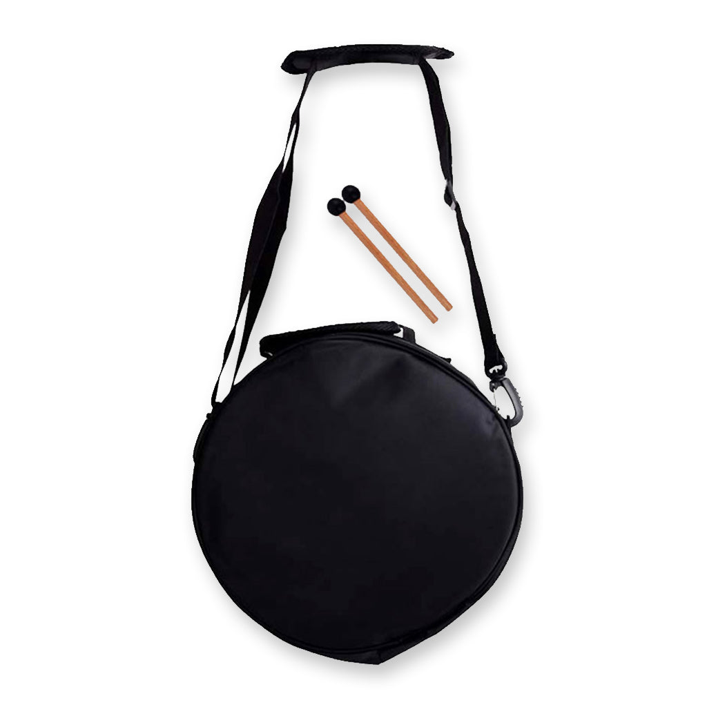 Opus - 12" Tongue Drum - C - Black - Lotus Patern