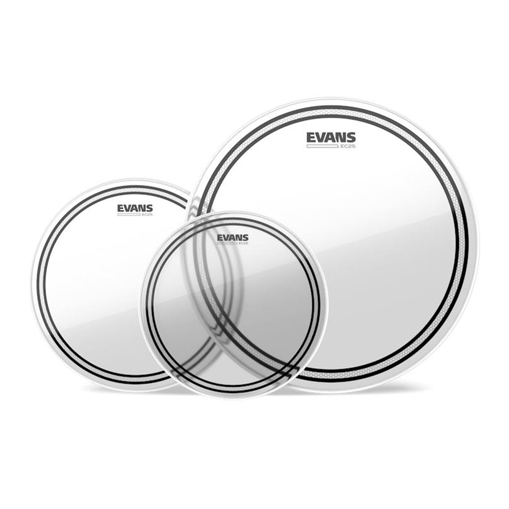 Evans - EC2S Clear Rock Tom Pack - 10" 12" 16"